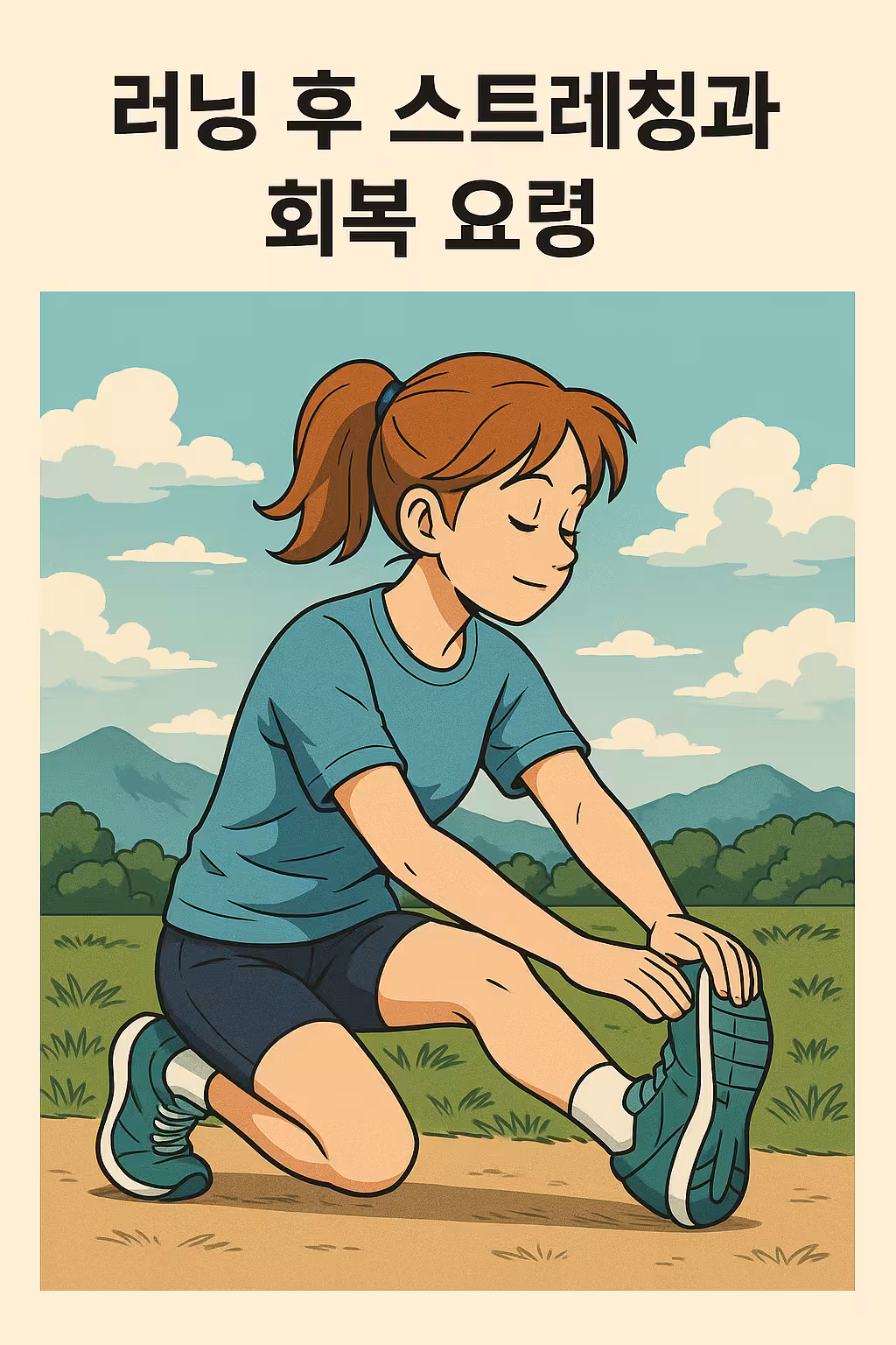 러닝 후 스트레칭과 회복 요령