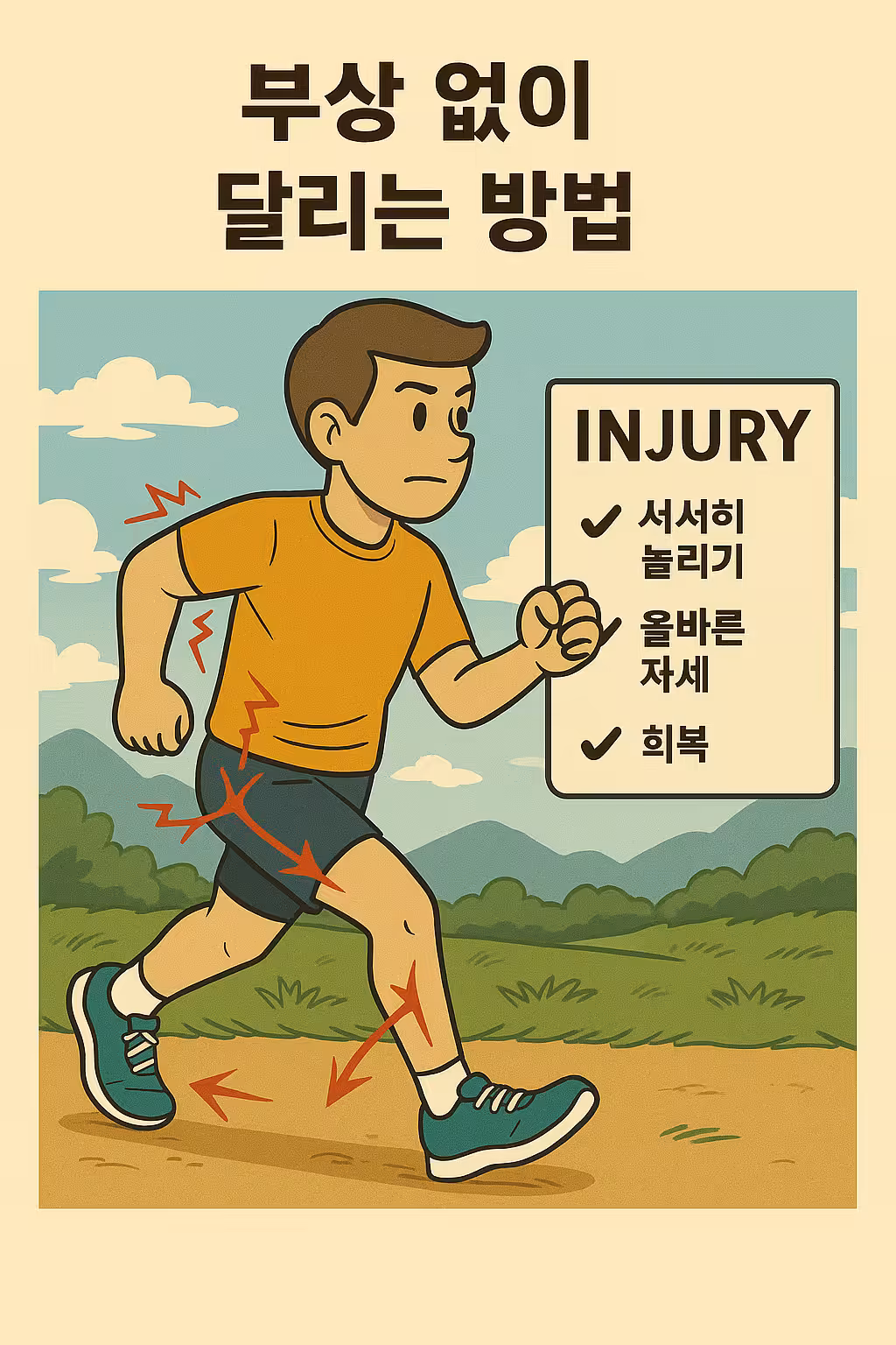 부상 없이 달리는 방법